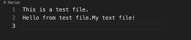 Appended File Contents