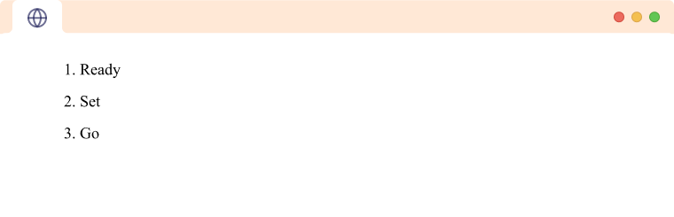 HTML Ordered List An HTML ordered list example